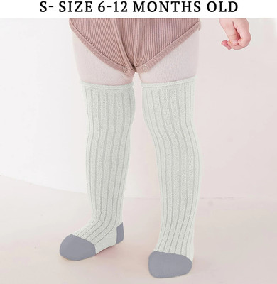 SYGA Baby Boys & Baby Girls Self Design Knee High