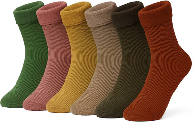 CHACKO Women Solid Ankle Length(Pack of 6)