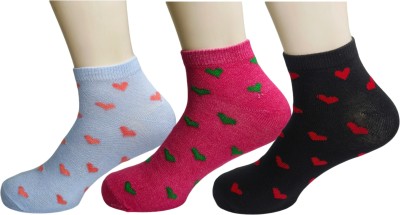 Cozysox Women Self Design, Printed, Embriodered Ankle Length(Pack of 3)