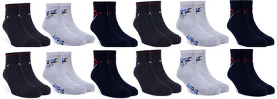 ZACHARIAS Men Printed, Solid Ankle Length(Pack of 12)