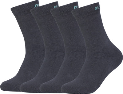FABdon Men Solid Mid-Calf/Crew(Pack of 4)