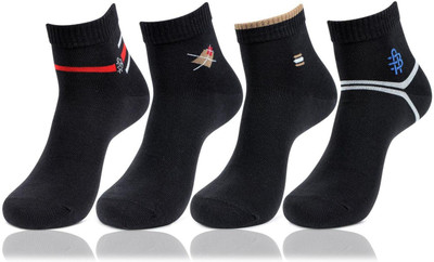 BONJOUR Men Ankle Length(Pack of 4)
