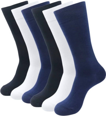Akeet Trend Men Solid Calf Length(Pack of 6)