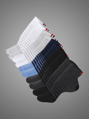 MACK JONNEY Men & Women Striped Ankle Length(Pack of 5)