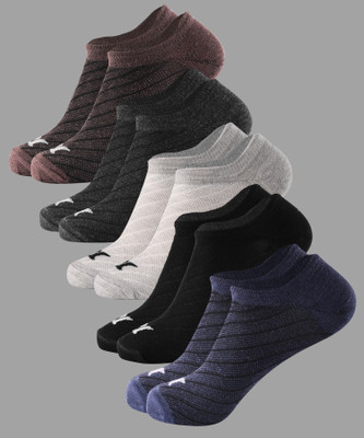 Brucella Men Solid Ankle Length(Pack of 5)