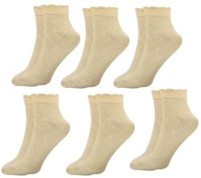 Sunex Women Solid Ankle Length(Pack of 6)