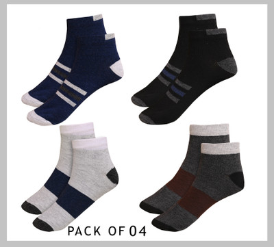 strucker Men Self Design Ankle Length(Pack of 4)