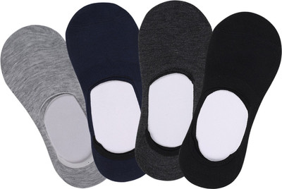 orrery Men Solid Low Cut, Peds/Footie/No-Show(Pack of 4)