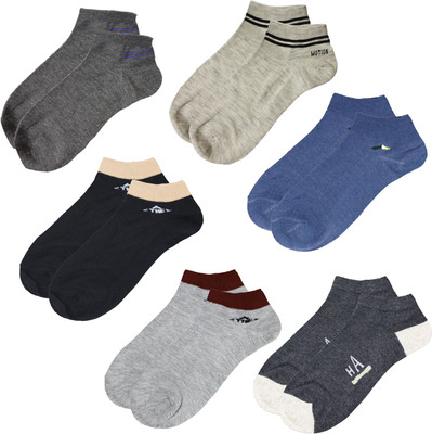 Kronado Unisex Solid Ankle Length(Pack of 6)