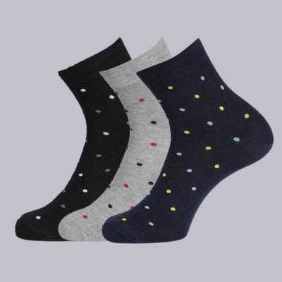 SoxyFeet Men Polka Print Ankle Length(Pack of 3)