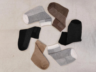 Parimisha Creation Men Self Design Ankle Length(Pack of 6)