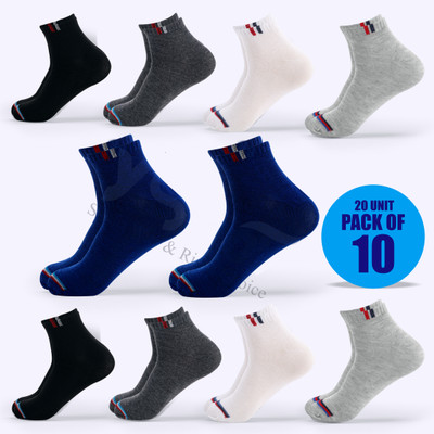 YSR-69 Unisex Solid Ankle Length(Pack of 10)