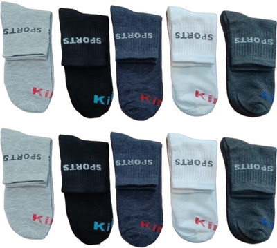 KALKA HOSIERY Men Printed Ankle Length(Pack of 10)