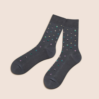 KNITSUNAPPAREL Men Striped Mid-Calf/Crew Socks Men Striped Mid-Calf/Crew