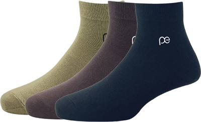PETER ENGLAND Men Solid Mid-Calf/Crew(Pack of 3)