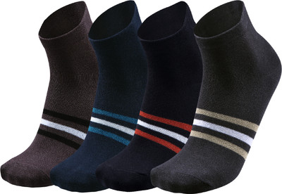 FABdon Men Striped Ankle Length(Pack of 4)