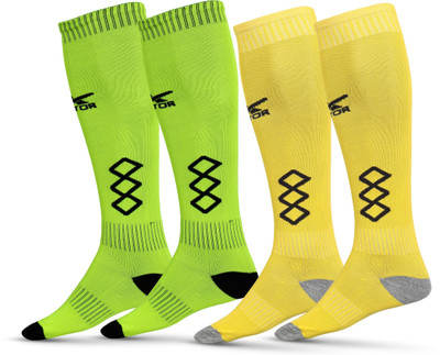 VECTOR X Unisex Solid Knee High(Pack of 4)