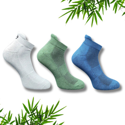ecosync Unisex Solid Ankle Length(Pack of 3)