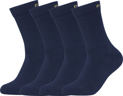 FABdon Men Solid Mid-Calf/Crew(Pack of 4)