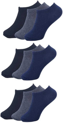 CROSSWELL Men & Women Solid Low Cut(Pack of 9)