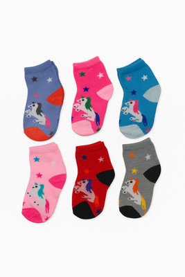 KIDDOWEAR Baby Boys & Baby Girls Animal Print Ankle Length(Pack of 6)