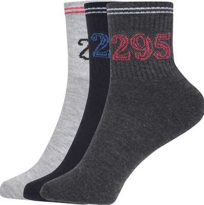Kalra Hosiery Men Solid Ankle Length(Pack of 3)
