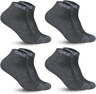 XJARVIS Men & Women Solid Ankle Length(Pack of 4)