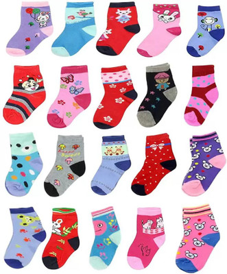 ATTRACTIVE Baby Boys & Baby Girls Ankle Length(Pack of 12)