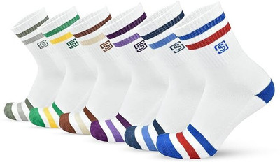 Thesockstreet Unisex Solid Calf Length(Pack of 6)