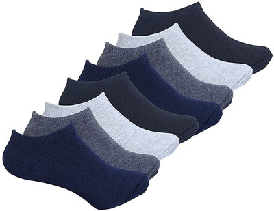 FATON Men & Women Solid Low Cut(Pack of 8)
