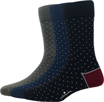 LOUIS PHILIPPE Men Polka Print Calf Length(Pack of 3)