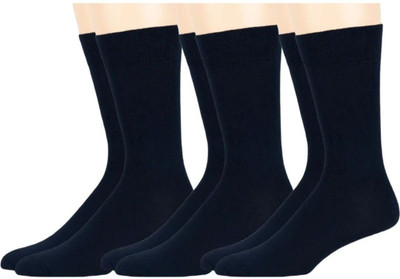 Akeet Trend Men Solid Calf Length(Pack of 3)