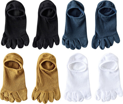 Freshfoot Men Solid Low Cut(Pack of 4)