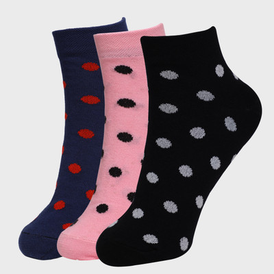 MANTICORE Men & Women Polka Print Ankle Length(Pack of 3)