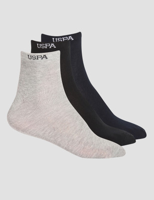 U.S. POLO ASSN. Men Solid Ankle Length(Pack of 3)