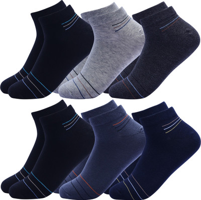 METRONAUT Men & Women Striped Ankle Length(Pack of 6)