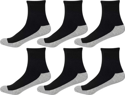SOCOLOCO Unisex Self Design Ankle Length(Pack of 6)