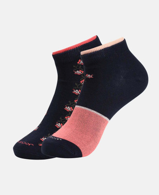 JOCKEY 7480 Compact Cotton Stretch Women Printed Low Cut(Pack of 2)