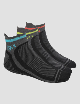 U.S. POLO ASSN. Men Striped Ankle Length(Pack of 3)