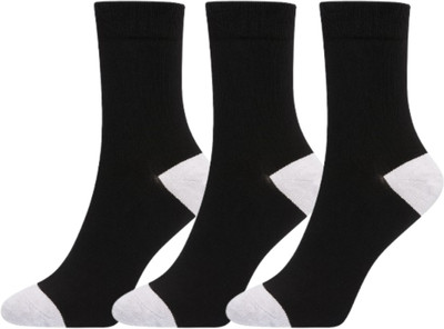 Nitya Shree Styles Unisex Solid Mid-Calf/Crew(Pack of 3)
