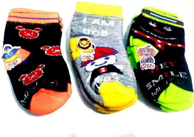 Xy Decor Baby Boys & Baby Girls Solid Ankle Length(Pack of 12)