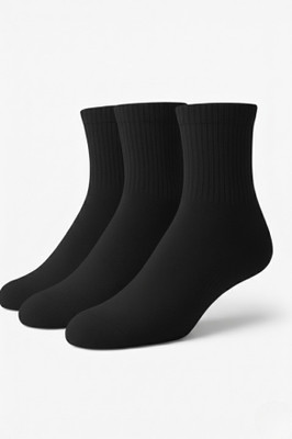 Honze Men & Women Solid Ankle Length, Calf Length(Pack of 3)