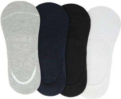 RamNRetail Men & Women Self Design Ankle Length, Low Cut, Peds/Footie/No-Show(Pack of 4)