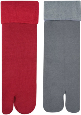 DILRAJ Girls Solid Mid-Calf/Crew(Pack of 2)