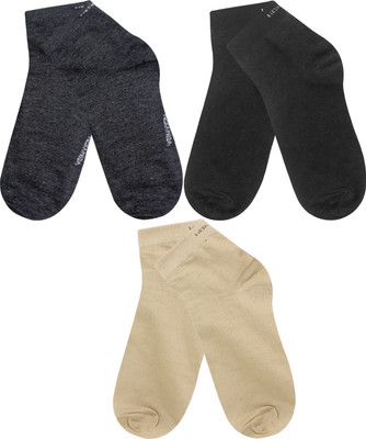 Neska Moda Men & Women Solid Ankle Length(Pack of 3)