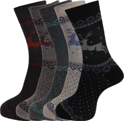 Dollar Men Printed Calf Length(Pack of 5)