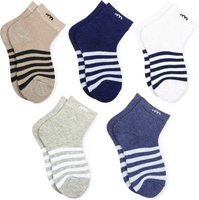 Neska Moda Boys & Girls Striped Ankle Length(Pack of 5)