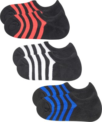 Neska Moda Men & Women Striped Low Cut, Peds/Footie/No-Show(Pack of 3)