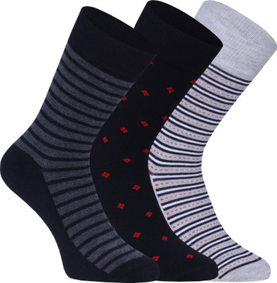 FABdon Men Self Design Mid-Calf/Crew(Pack of 3)