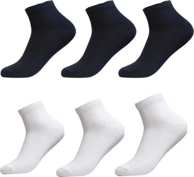 JPT Unisex Solid Ankle Length(Pack of 6)